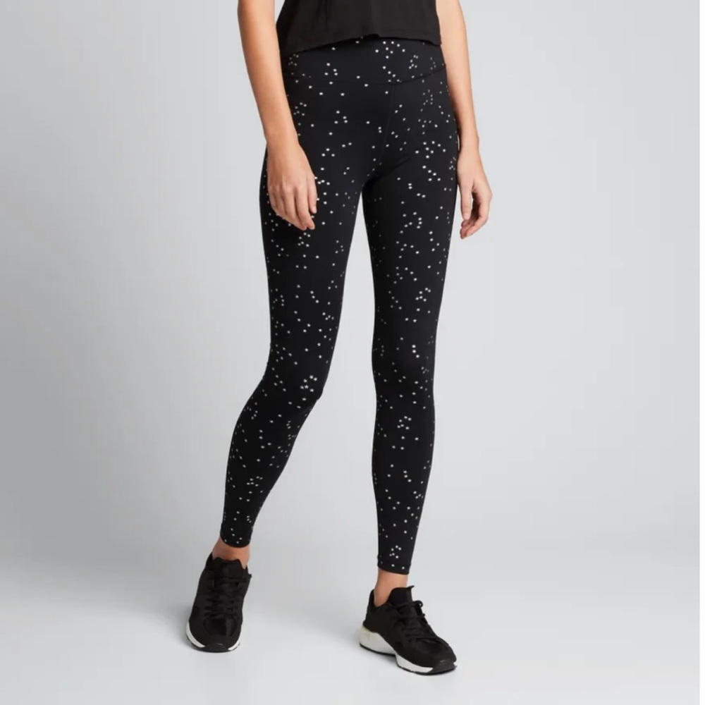 Spiritual Gangster Women's Black Star Print Leggings Size Small